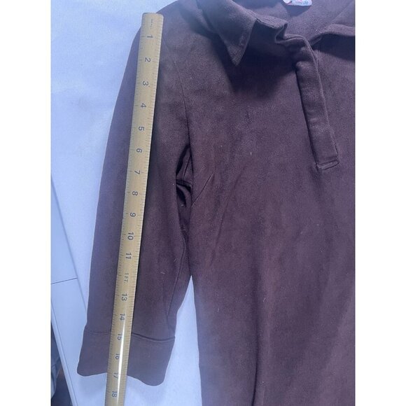 Gretchen Scott Brown Faux Suede Shift Dress Size medium - Picture 5 of 7